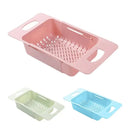 Escorredor de Pia Retrátil P/ Lavar Frutas Verduras Escorredor de Macarrão