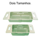 Escorredor de Pia Retrátil P/ Lavar Frutas Verduras Escorredor de Macarrão