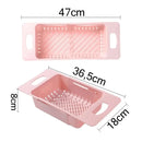 Escorredor de Pia Retrátil P/ Lavar Frutas Verduras Escorredor de Macarrão