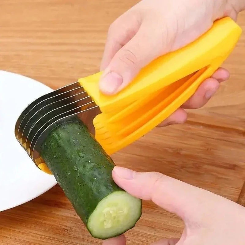 Fatiador Cortador Inox De Banana Legumes E Frutas Fitness Pratico
