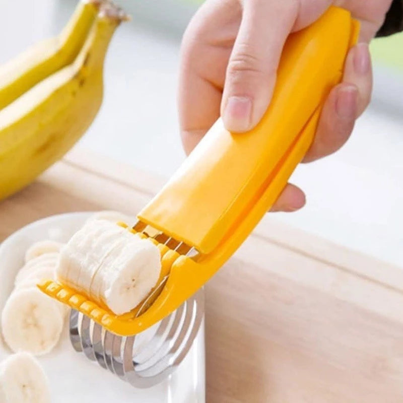 Fatiador Cortador Inox De Banana Legumes E Frutas Fitness Pratico