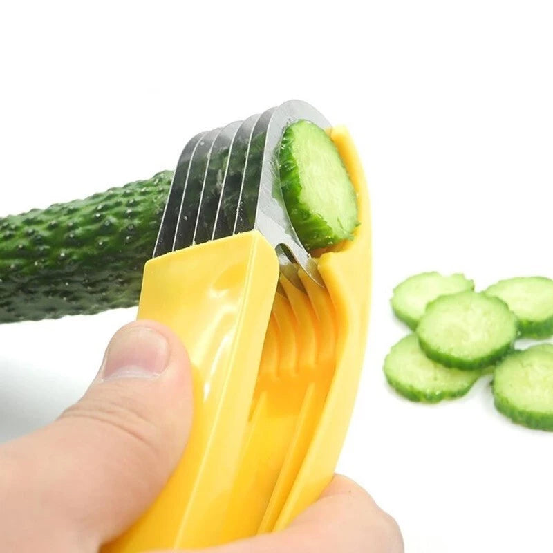 Fatiador Cortador Inox De Banana Legumes E Frutas Fitness Pratico