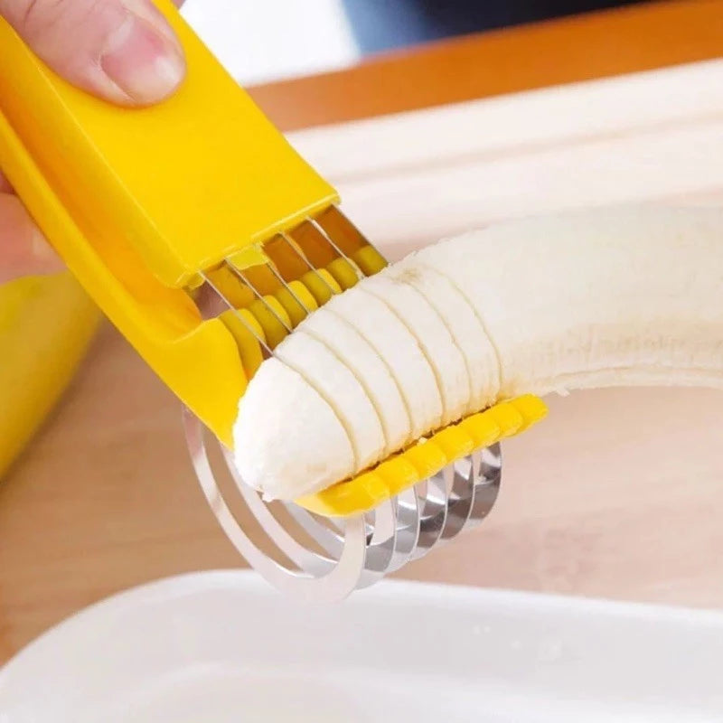 Fatiador Cortador Inox De Banana Legumes E Frutas Fitness Pratico