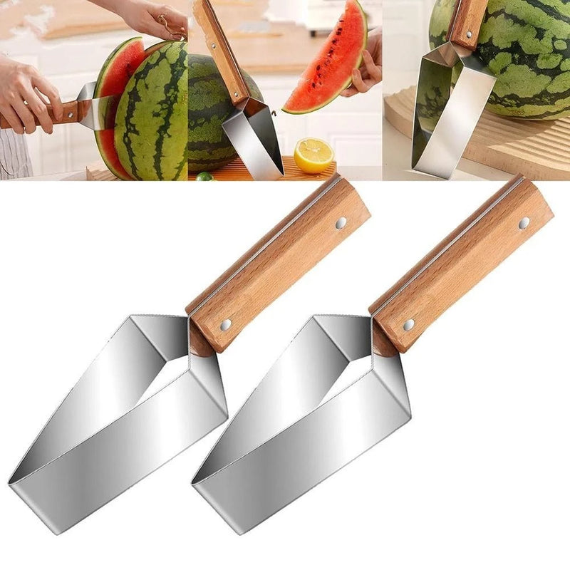 Fatiador De Melancia YISHENG , Cortador De Frutas Triangular De Aço Inoxidável