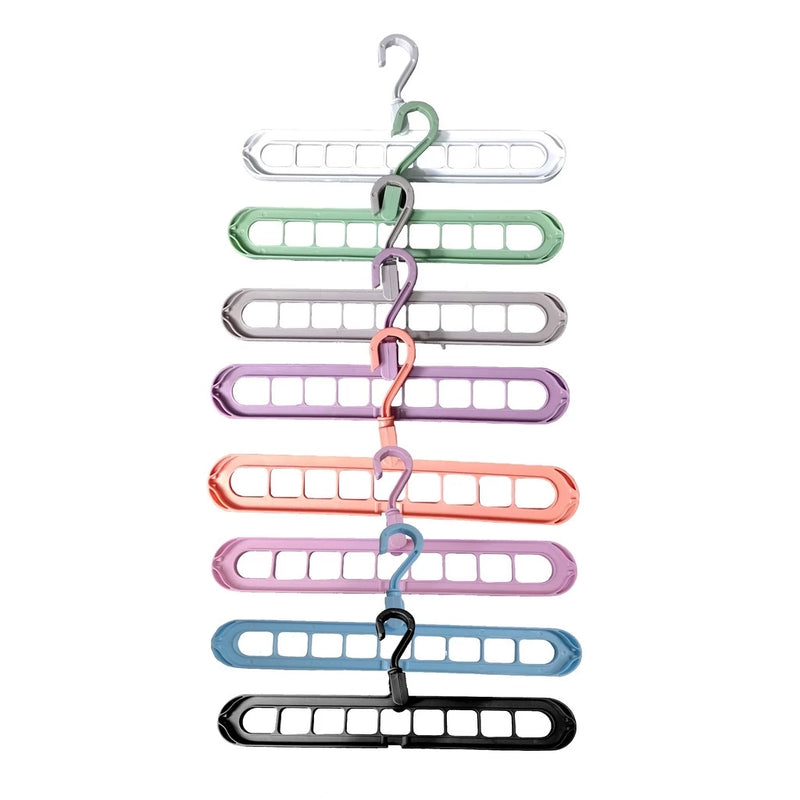 Cabides Mágicos Organizador Unidades 9 Furos MultiDobrável  KIT com 6