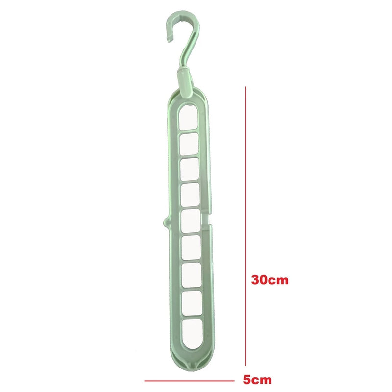 Cabides Mágicos Organizador Unidades 9 Furos MultiDobrável  KIT com 6