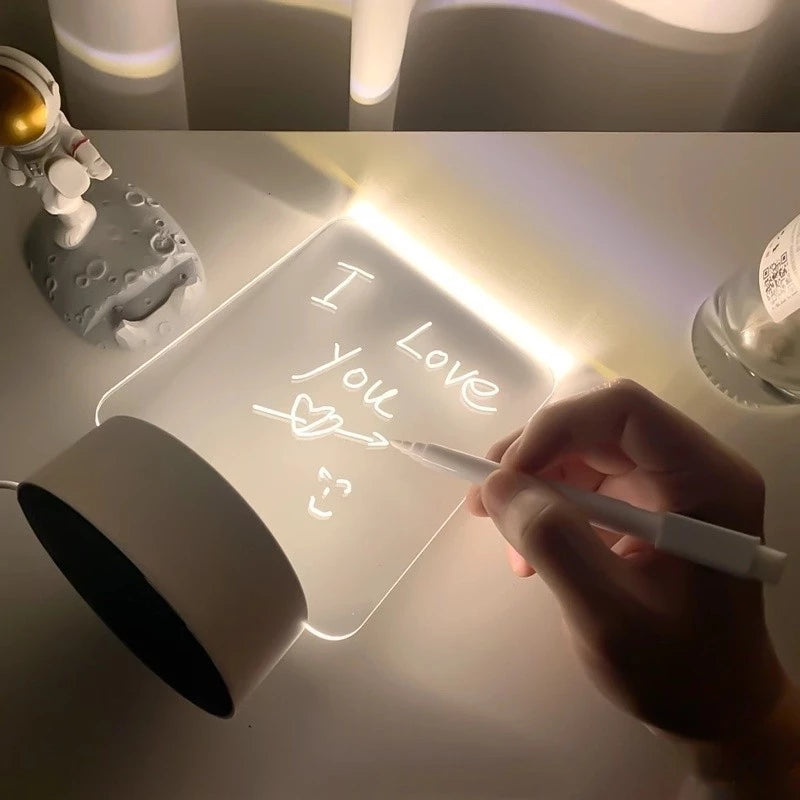 Luminaria Quadro De Escrever Iluminado Led