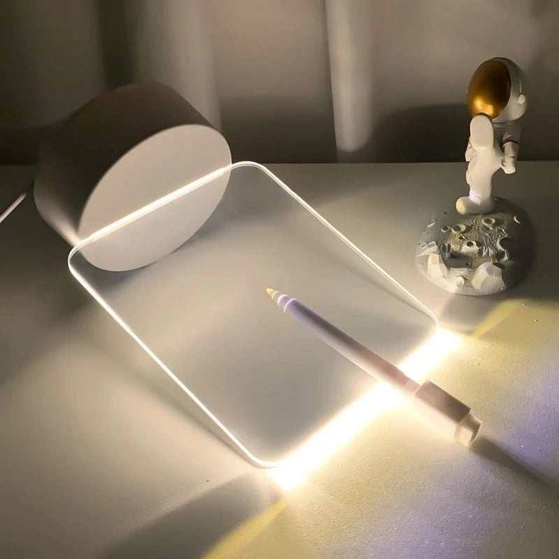 Luminaria Quadro De Escrever Iluminado Led
