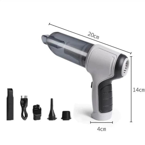 Mini Aspirador Soprador faz Vácuo 5 Em 1 Ar Portátil Usb