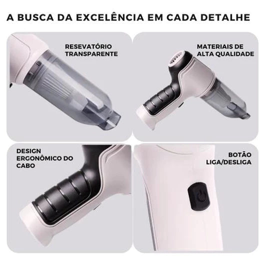 Mini Aspirador Soprador faz Vácuo 5 Em 1 Ar Portátil Usb