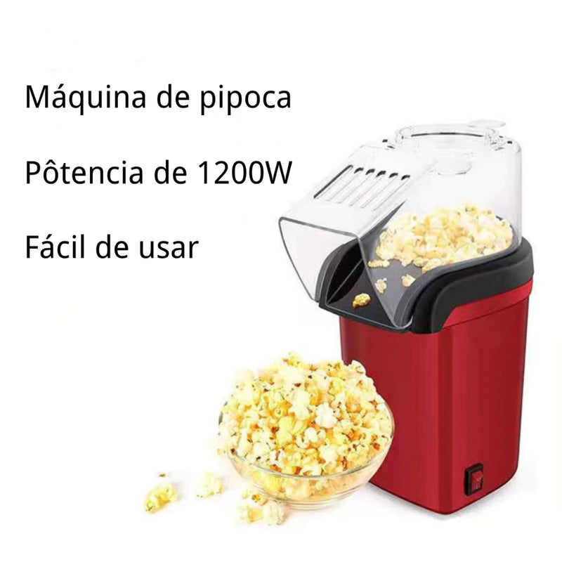 Pipoqueira Elétrica Ar Quente Máquina Fazer Pipoca Sem Óleo