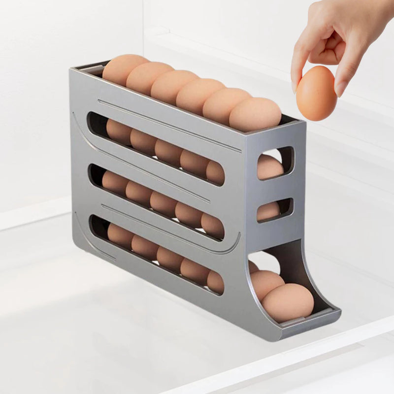Porta Ovos Deslizante Organizador Para Geladeira