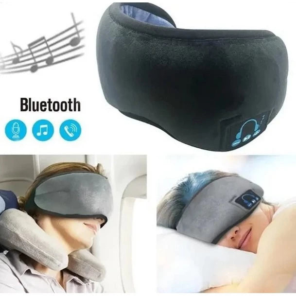 Tapa Olho Máscara Dormir Fone De Ouvido Bluetooth Confortável