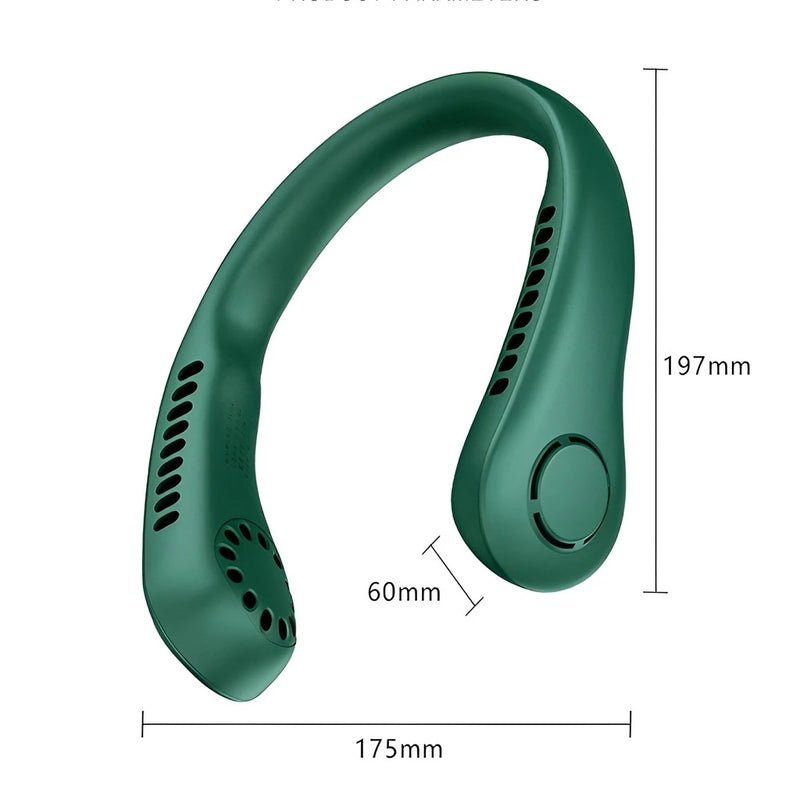 Ventilador Flexível De Pescoço Portátil Usb Recarregável