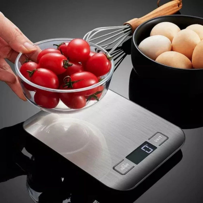 Balança Digital inox Cozinha 10kg Alta Precisão