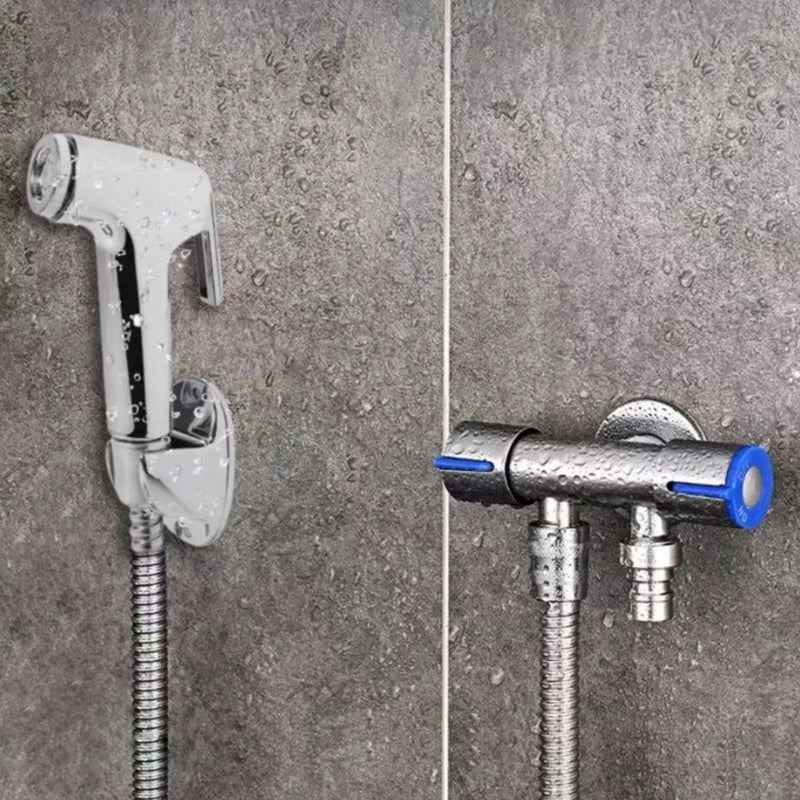 Kit Ducha Higiênica com Registro Torneira Dupla em Aço Inox 4.6  (453 Avaliações)
