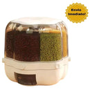Dispenser de Cereais Giratorio com 6 Divisorias