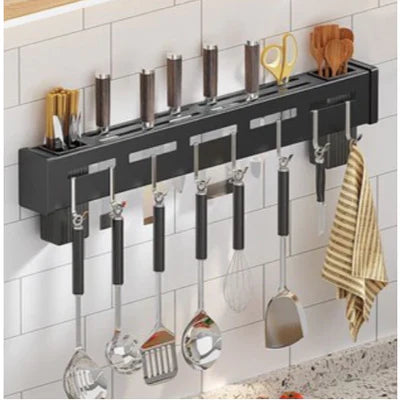 Suporte Para Armazenamento De Facas Ganchos Talheres Utensílios De Cozinha De Ferro