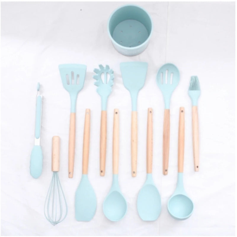 Jogo de Cozinha Kit C/12 Pçs de Silicone
