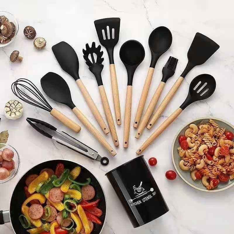 Jogo de Cozinha Kit C/12 Pçs de Silicone