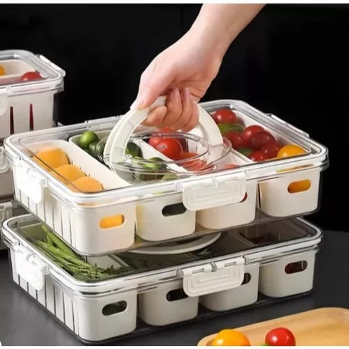 Suporte Organizador Hermético Para Geladeira Frios e Legumes