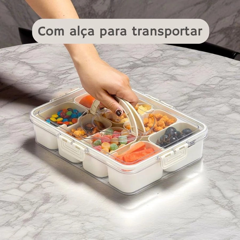 Suporte Organizador Hermético Para Geladeira Frios e Legumes