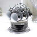 Suporte Porta Xícaras De Café Chá Mesa Armário Com 6 Ganchos